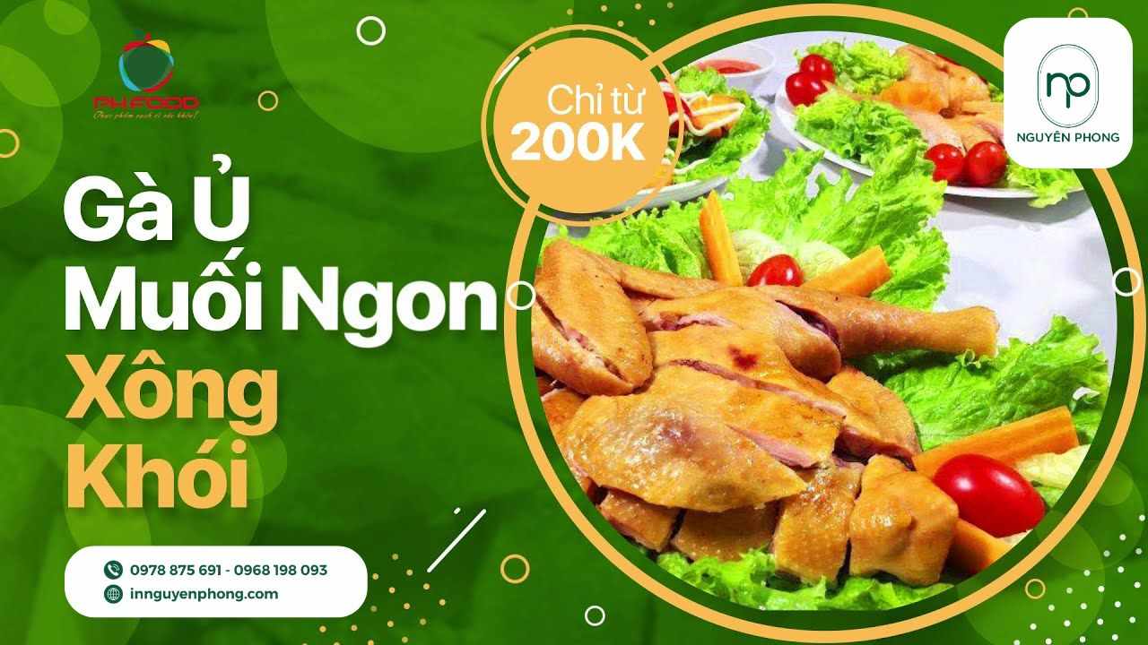 in tem gà ủ muối đẹp mắt